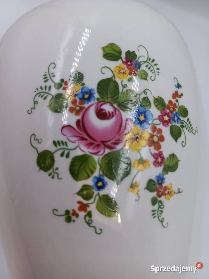 Porcelanowy ręcznie malowany wazon sygn Inowrocław sprzedam