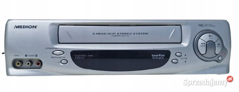 Video VHS magnetowid dvd Medion 6head stereo Międzychód