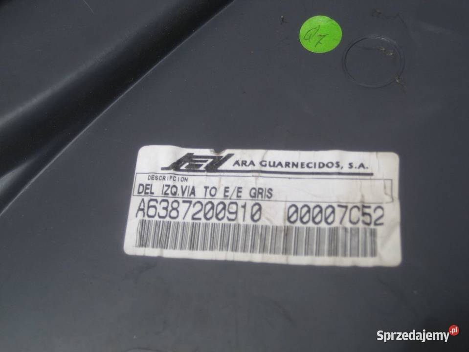 mercedes vito 638 a638 tapicerka boczek drzwi osobowe Rakoniewice