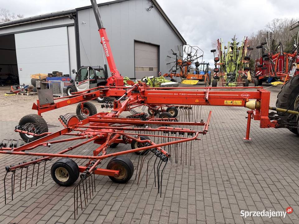 Zgrabiarka 2 karuzelowa Kuhn GA 7301 73m mazowieckie Myszyniec sprzedam