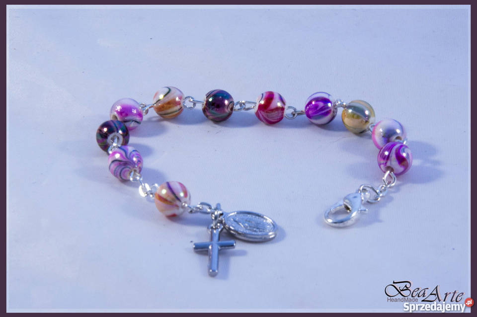 Różaniec dziesiątka bransoletka wielokolorowa Łysa Góra