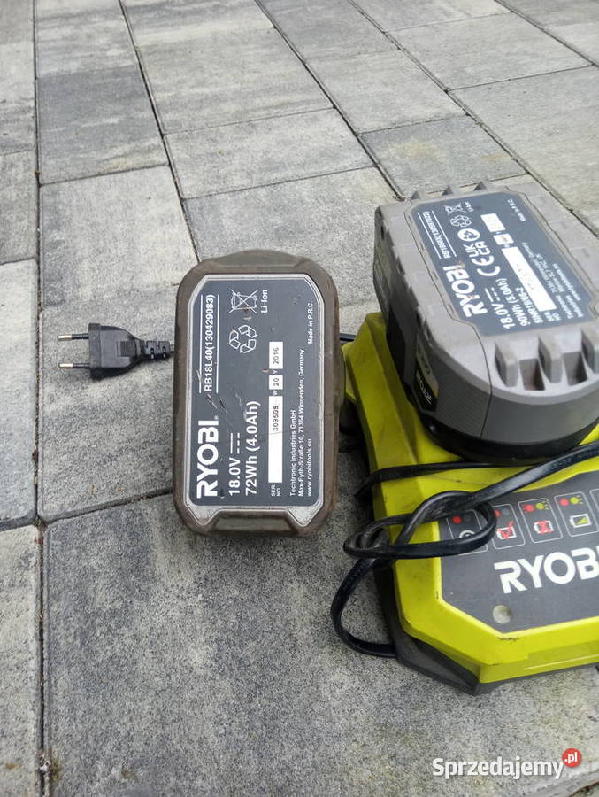 Bateria 4 i 5Ah Ryobi z ladowarka Koło
