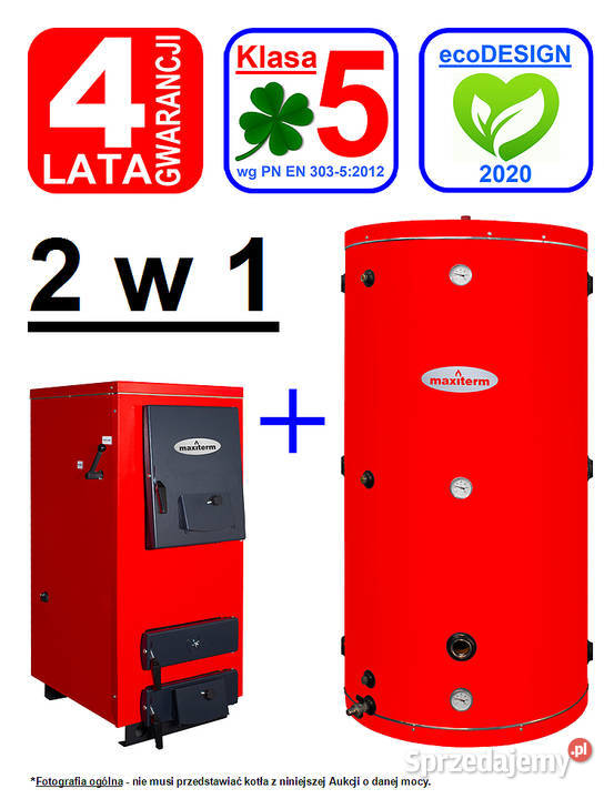 Zestaw Kocioł zasypowy ekoPROFIT 10 kW i Bufor drewno śląskie Koszęcin