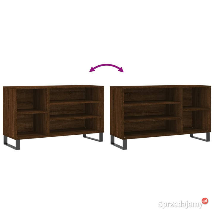 Szafka na buty brązowy dąb 102x36x60 WM831427 Na buty Warszawa sprzedam