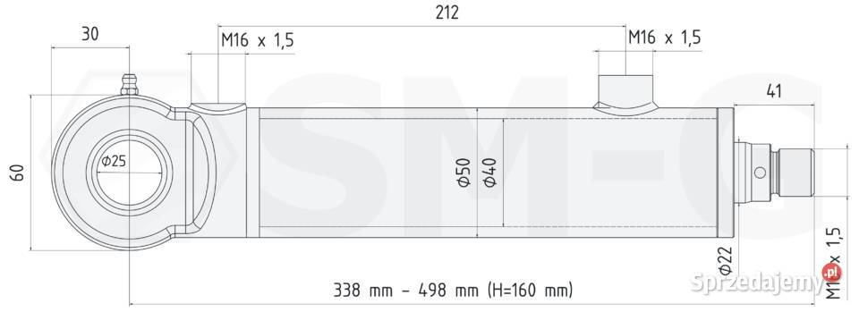 Polski Siłownik hydrauliczny BIZON CYLINDER TŁOK kujawsko-pomorskie Solec Kujawski
