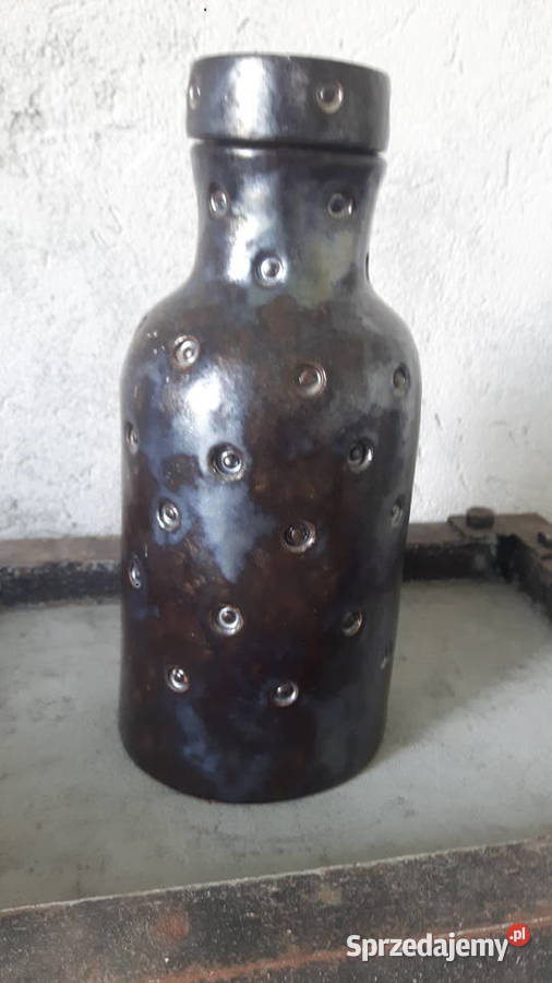 Butelka ceramiczna ręcznie wykonana Dekoracje i ozdoby Otwock sprzedam