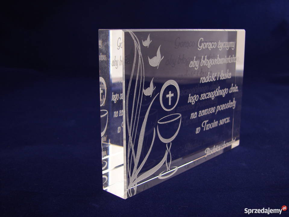 Statuetka 9X13 Kryształ GRAWER LASEROWY Malbork