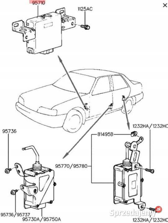 MODUŁ ZAMKA DRZWI HYUNDAI SONATA 8994