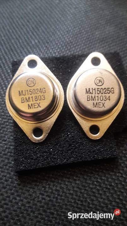 MJ15024G Bipolarny BJT tranzystor NPN 250V 16A Części i akcesoria