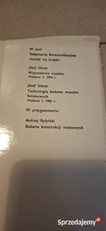 Pierwsze wydanie Przebudowa i wzmacnianie mostów
