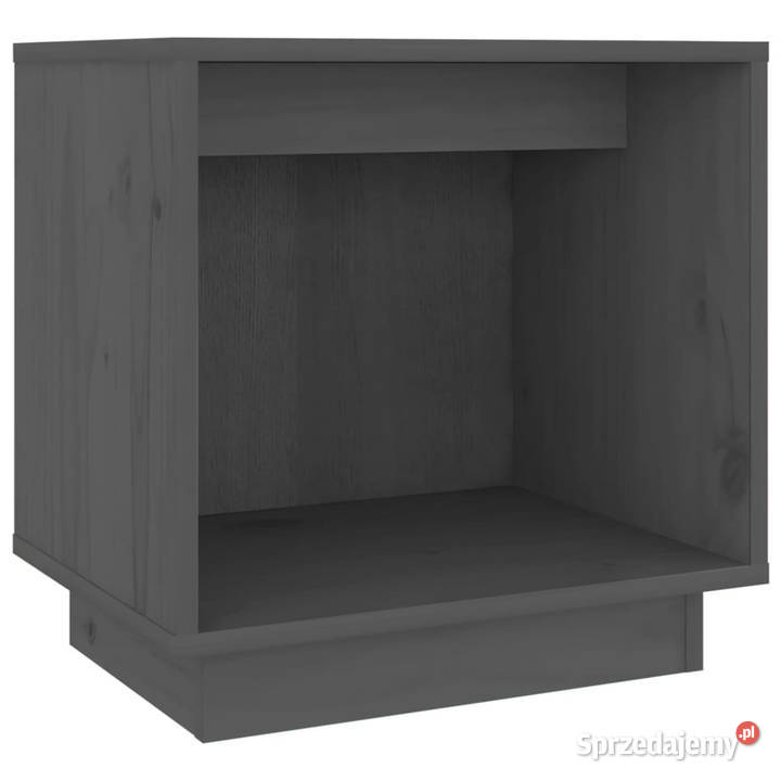 Szafka nocna szara 40x30x40 lite drewno sosnowe