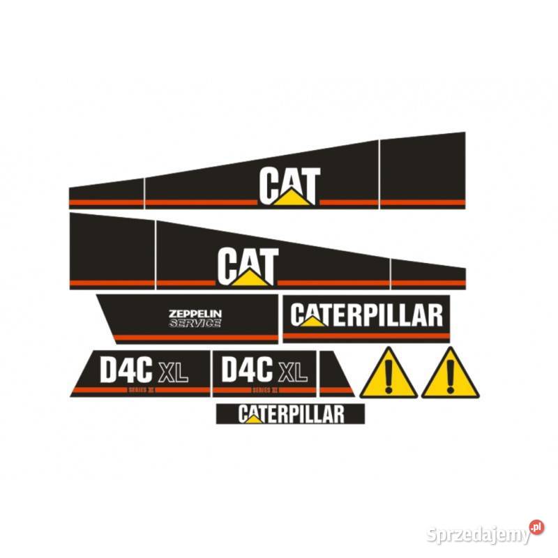 Naklejki na maszyny budowlane JCB Caterpillar sprzedam