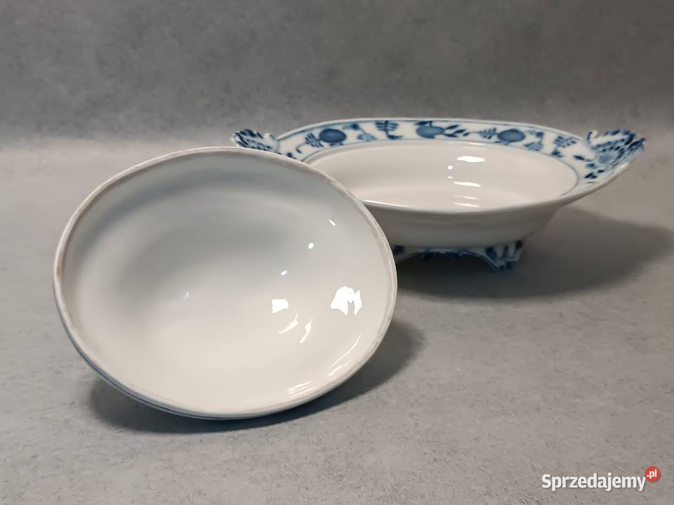 MEISSEN Kobaltowa Waza Terryna Wór Cebulowy Szczecin