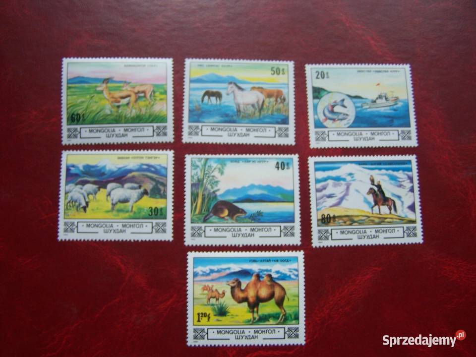 Mongolia 1982 MNH Mi 150612 Fauna Zwierzęta Filatelistyka Tychy
