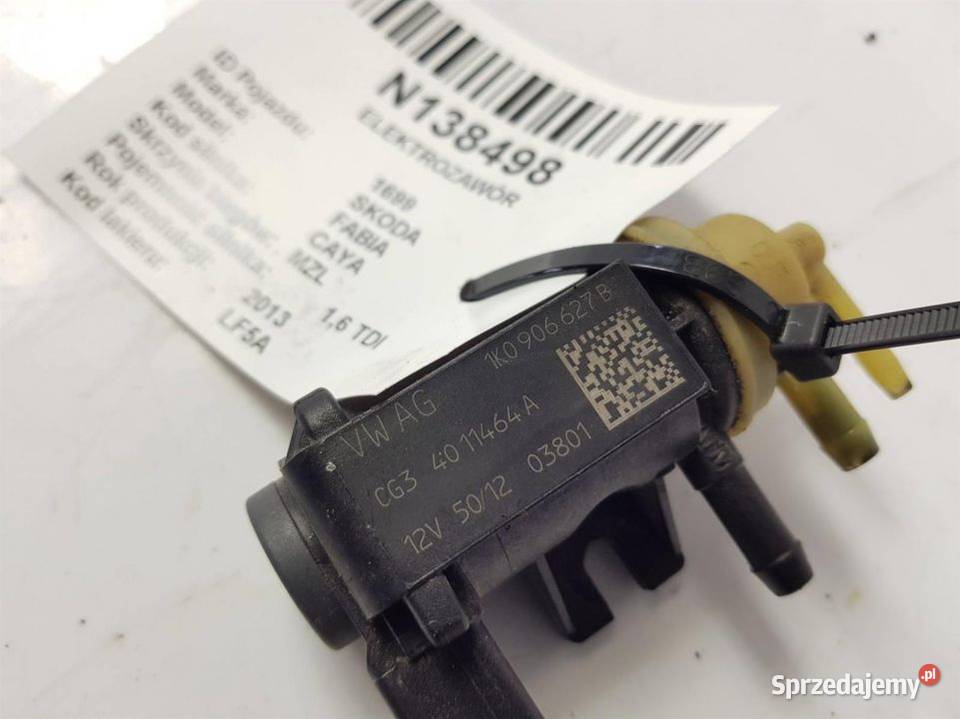 ELEKTROZAWÓR FABIA II 1K0906627B kujawsko-pomorskie Lipno sprzedam