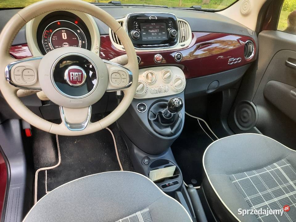Fiat 500 12 Collezione EU6d Navi Klima PDC nieuszkodzony 500 małopolskie Jaśkowice