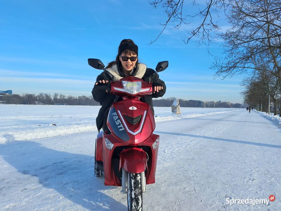 Elektryczny 3kołowy skuter dodatkowa bateria pas Kraków sprzedam