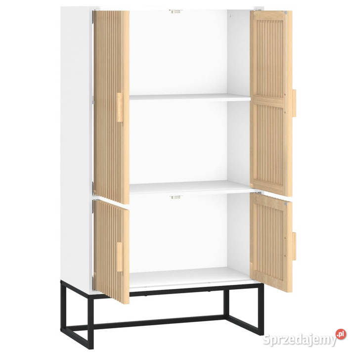 Wysoka szafka biała 70x35x125 materiał mazowieckie Warszawa