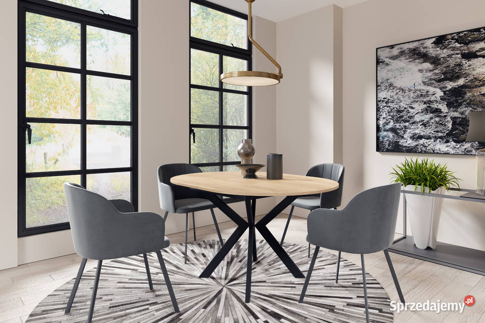 Owalny stół rozkładany Leia 100 różne kolory Tarchały Małe