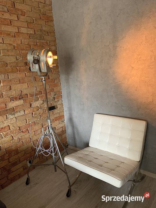 Lampa podłogowa teatralno filmowa PRL Vintage Poznań