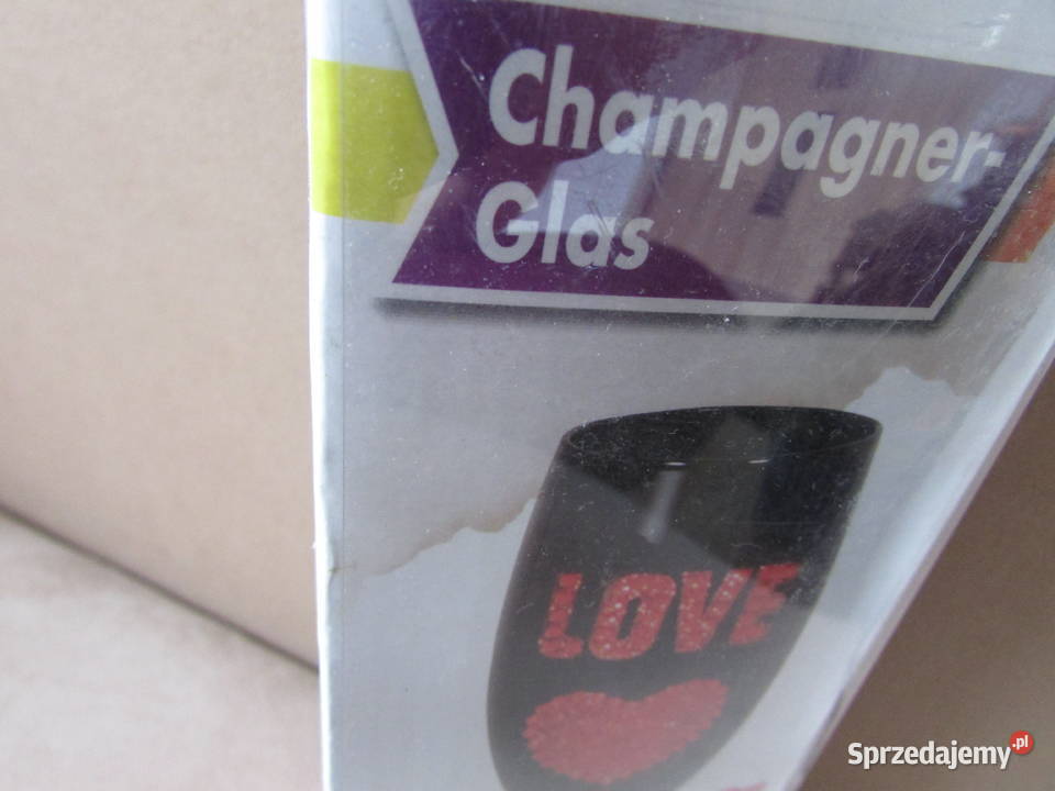 Kieliszek do szampana Love serce walentynki ślub małopolskie Kraków