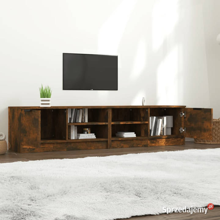 Szafka pod telewizor 2 przydymiony dąb 80x35x365 Warszawa