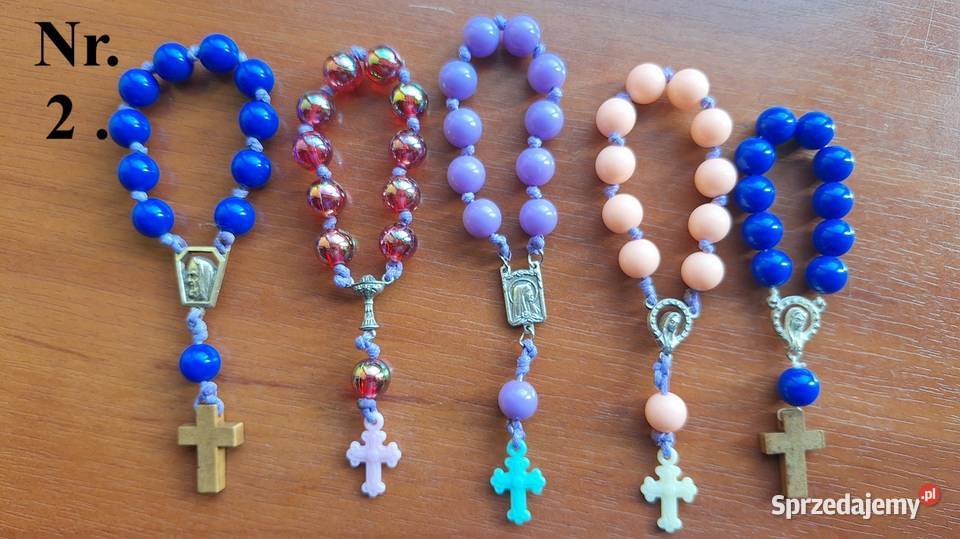 10 różańca do auta portfela i nie rękodzieło Zegarki i Biżuteria