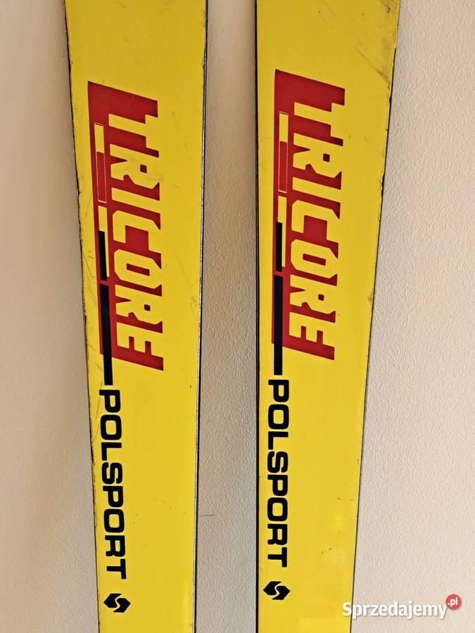 Narty Polsport Tricore Combi z PRL pokrowiec Pruszków