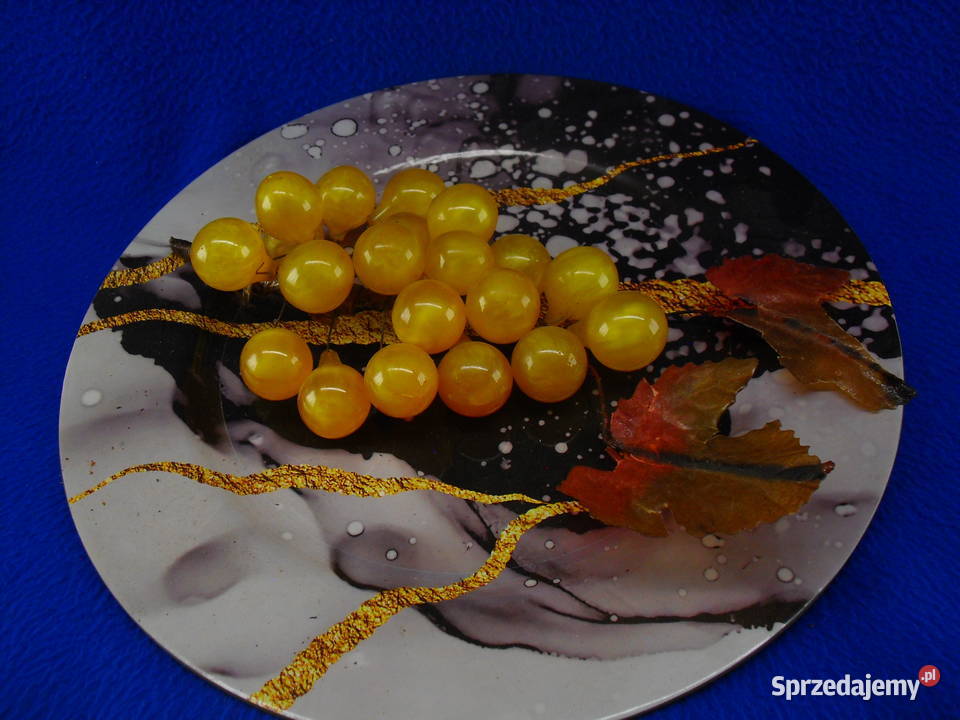 WINOGRONA DO DEKORACJI KOMPLET NA PLATERZE Bielawa