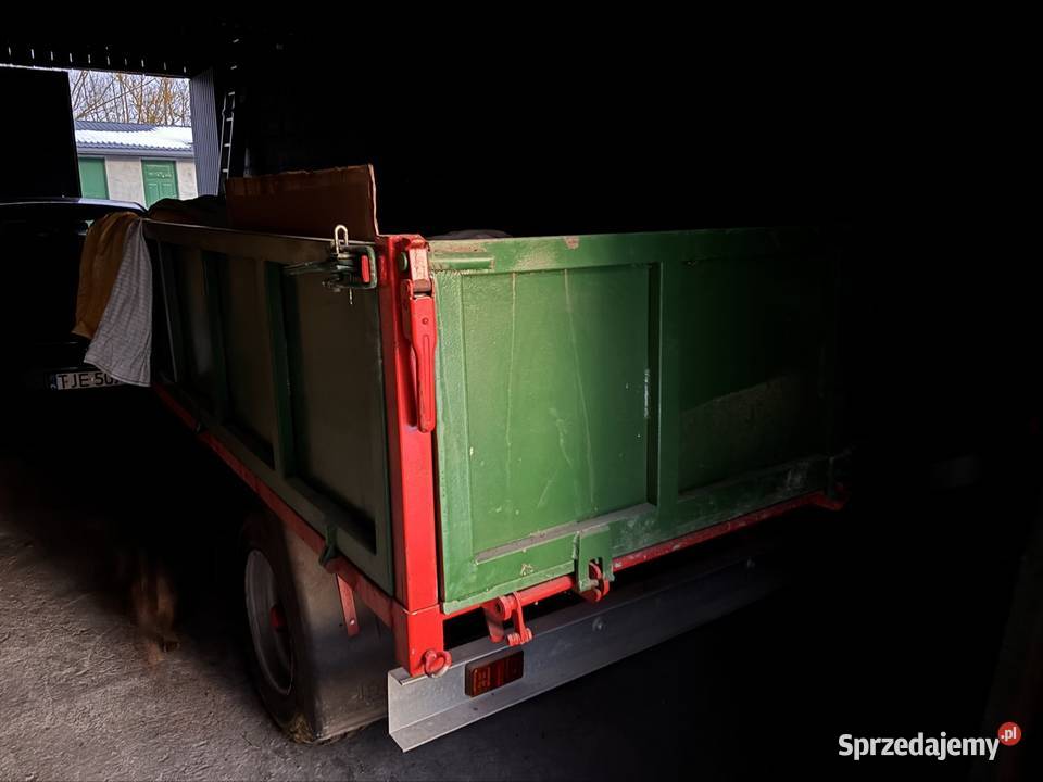 Przyczepa 1 osiowa kiper wywrotka Przyczepy rolnicze Sobków
