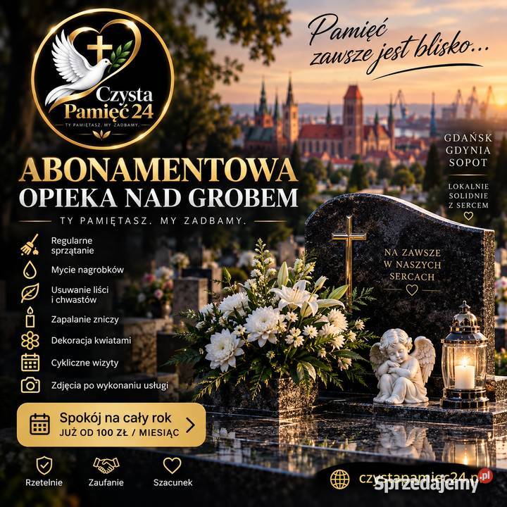 Abonamentowa opieka grobami Gdańsk Gdynia Sopot