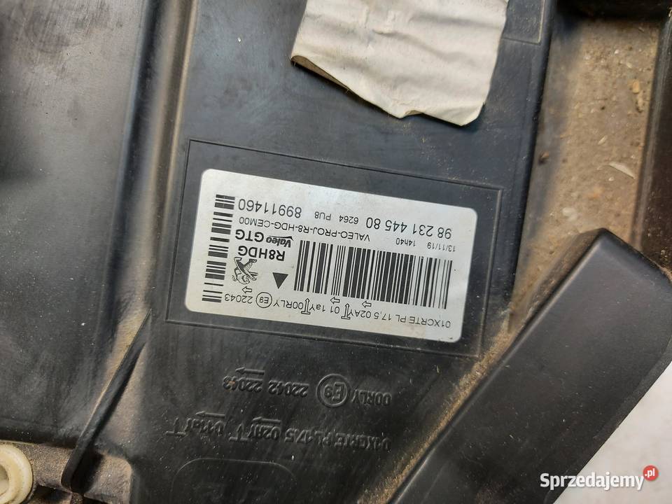 PEUGEOT 508 II Lampa przód lewa LED RHD UK osobowe