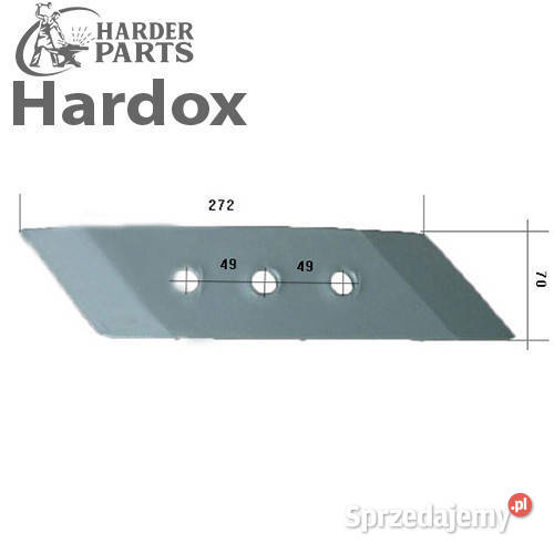 Dłuto 100hektarów HARDOX 200611L części do pługa podlaskie Suwałki