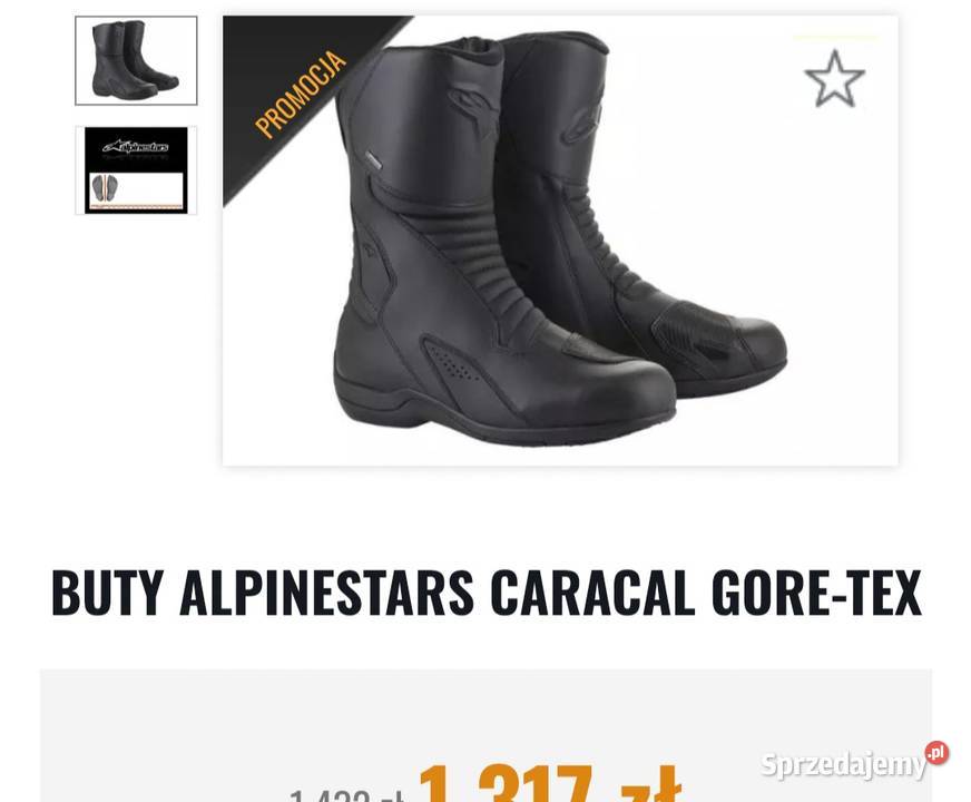 Buty motocyklowe Świnna