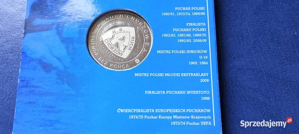Stare monety Medal Ruch Chorzów Polska 110 Lesko