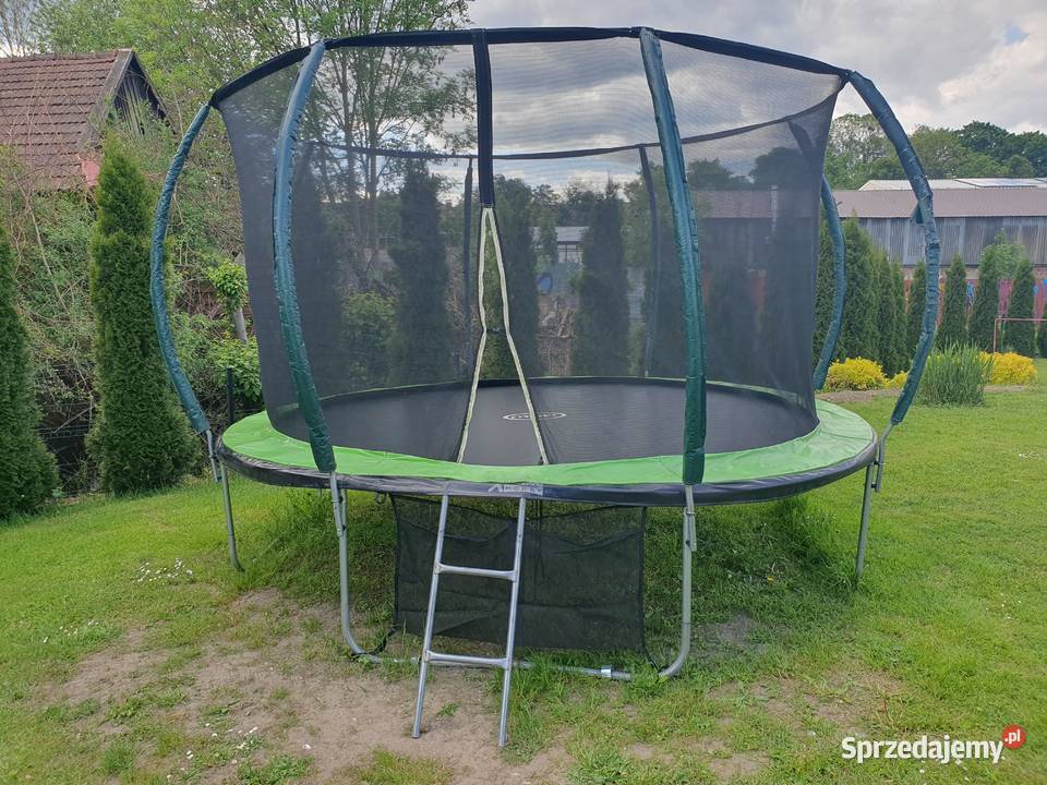 Trampolina ogrodowa 374 12FT z siatką i drabinką Mszana Dolna