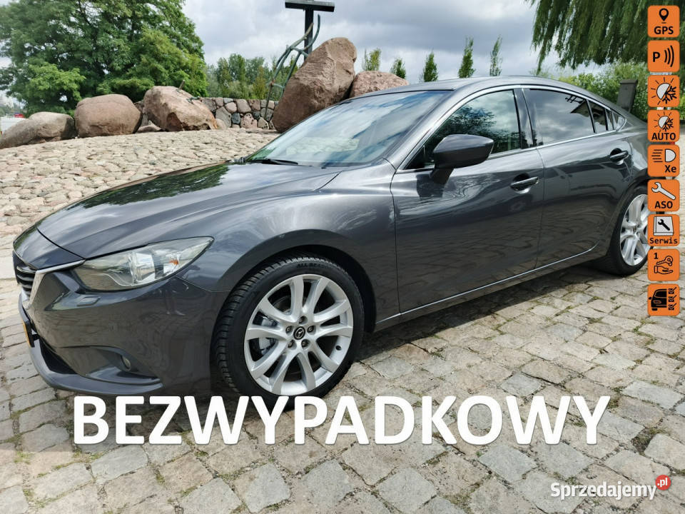 Mazda 6 2014 wersja GT 22d 150 stan perfekcyjny asystent pasa ruchu 6