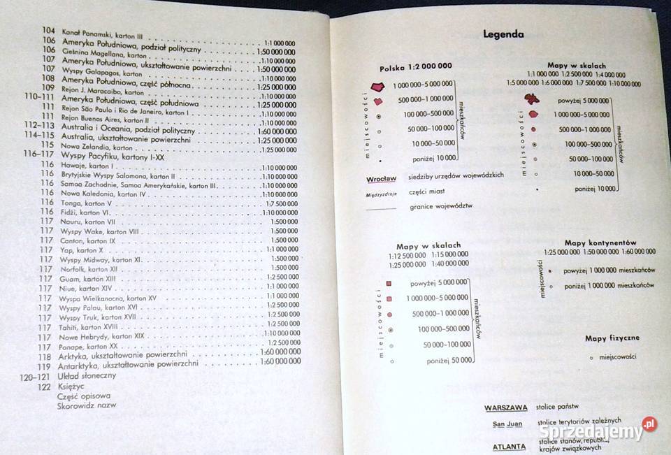 Popularny atlas świata Wydanie 1977 red Zofia Chełm