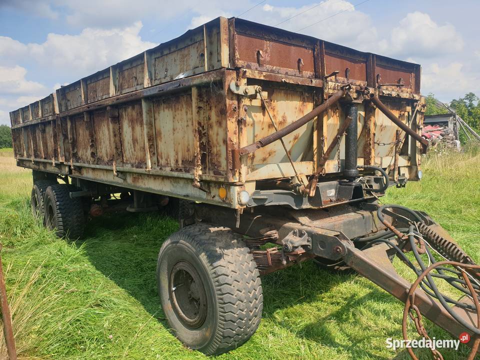 przyczepa pts 12 t zarejstrowana 3osie nieuszkodzony Przyczepy rolnicze