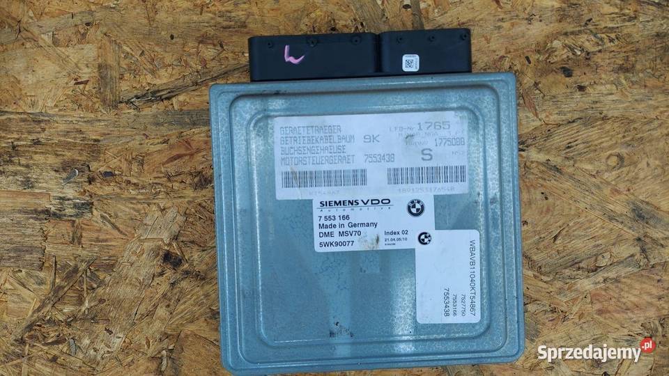 STEROWNIK KOMPUTER SILNIKA BMW E90 E91 7553166 Gliwice