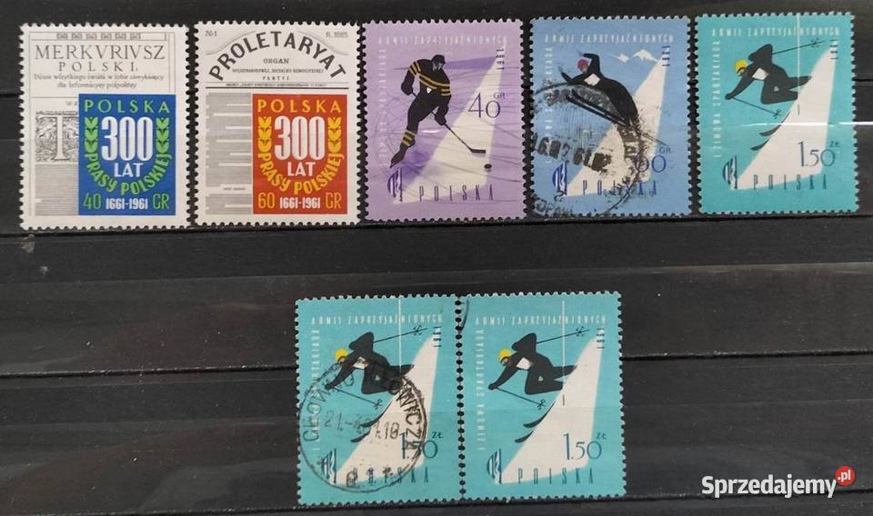 Znaczki polskie 1961 I kwartał sprzedam