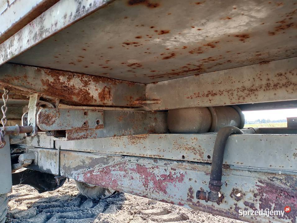 Przyczepa wywrotka jednoosiowa tandem 6t tył nieuszkodzony