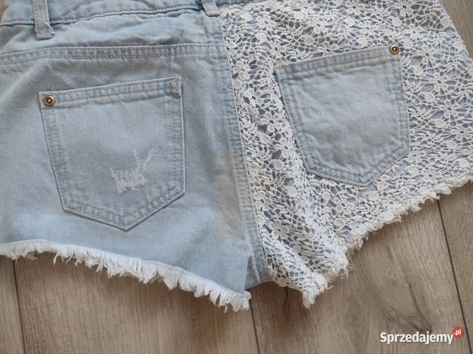 Spodenki jeansowe krótkie szorty zestaw Puławy sprzedam