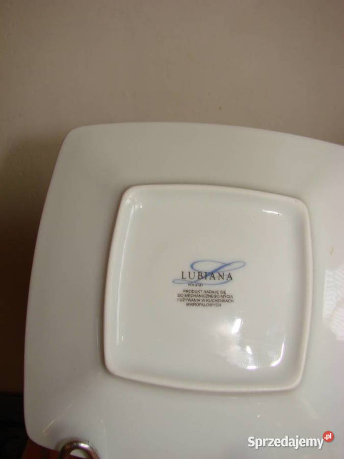 Lubiana porcelanowy talerzyk spodek Pruszcz Gdański