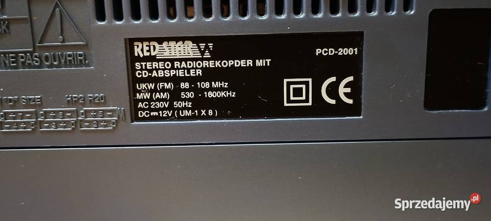 Kultowy Boombox RED STAR PCD2001 CD Kasety Radio sprzedam