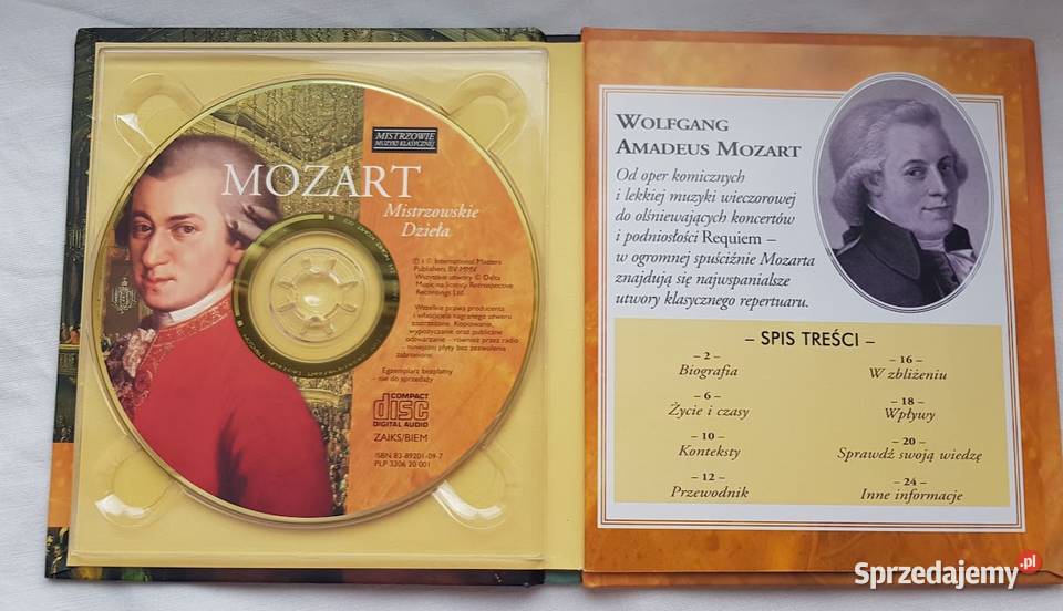 3 sztuki płyta CD Mozart Mistrzowskie Dzieła Zielona Góra