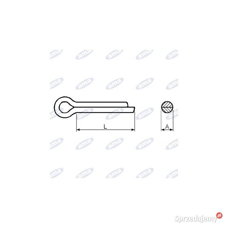 Zawleczka prosta DIN94 5x40mm 04330