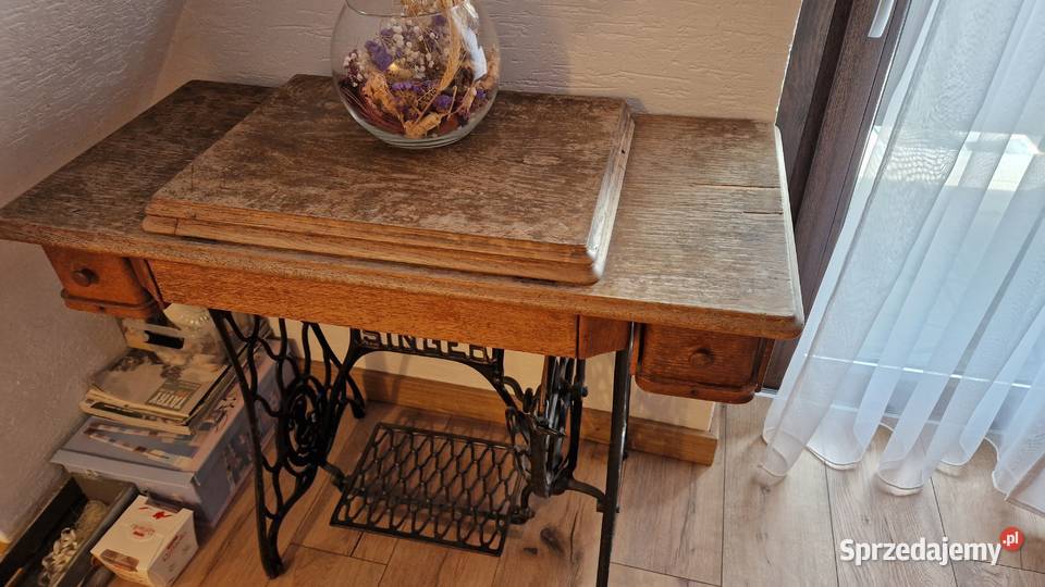 Stara maszyna do szycia SINGER antyk dąb tygrysi Zakopane