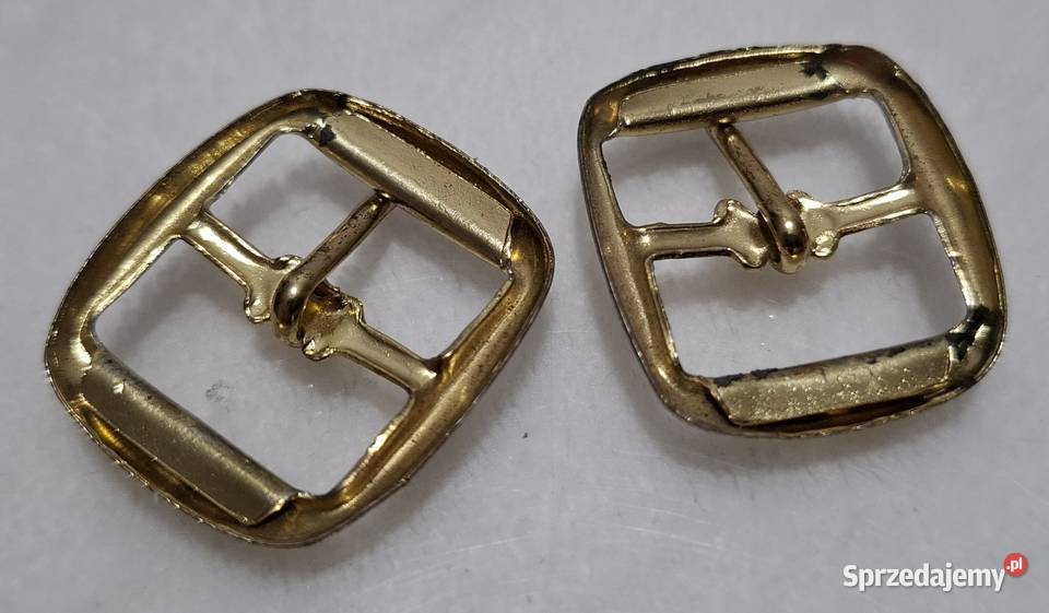 Klamerki sprzączki 24mm metalowe złote 2 Czeladź