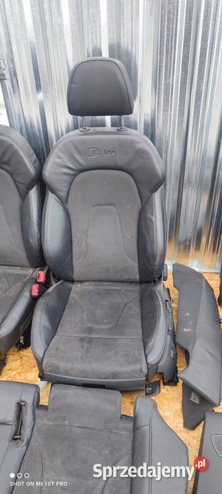 FOTEL FOTELE AUDI A4 B8 S LINE SKÓRA MATERIAŁ
